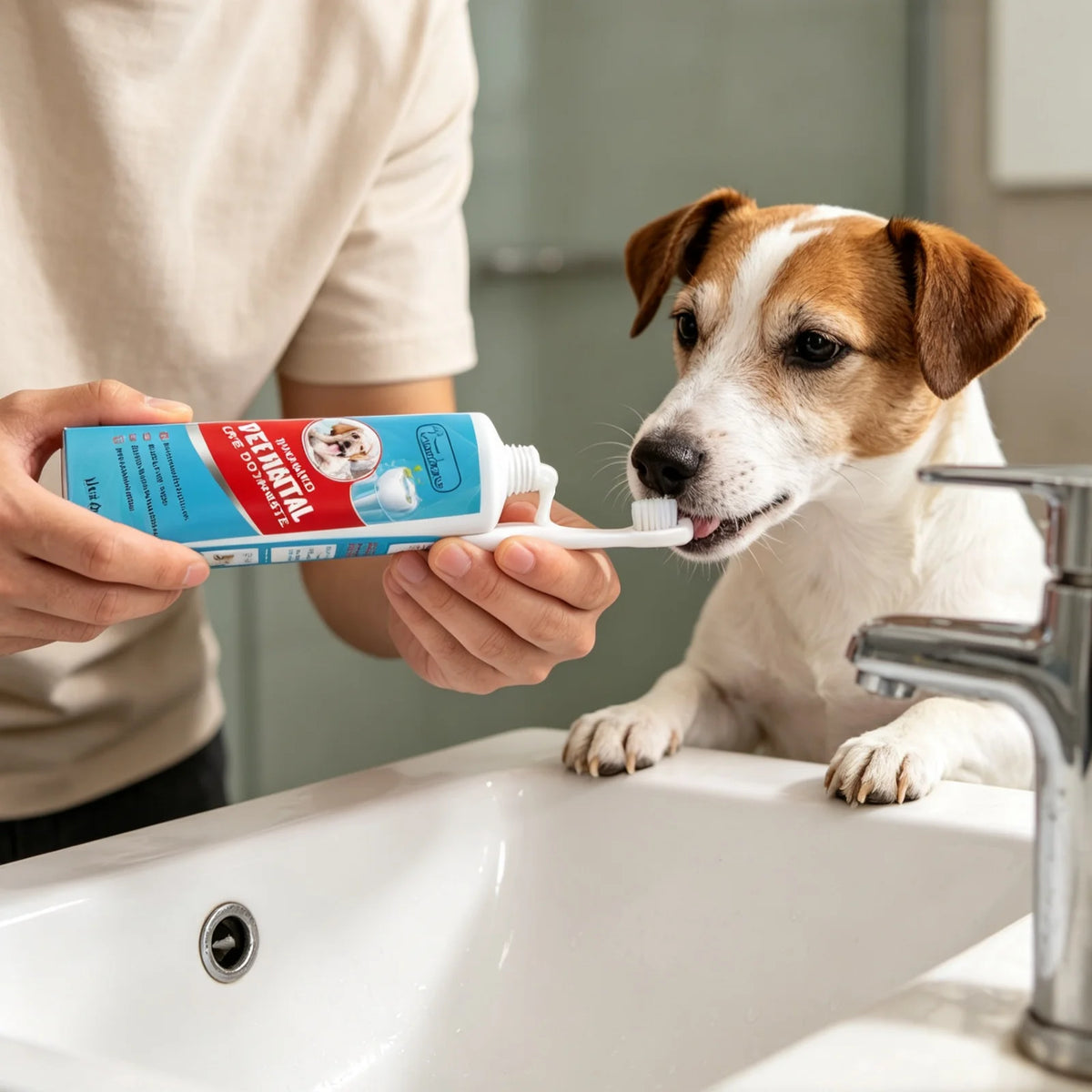 YEGBONG Pet Toothpaste For Dogs Cats Fresh Breath Oral Care