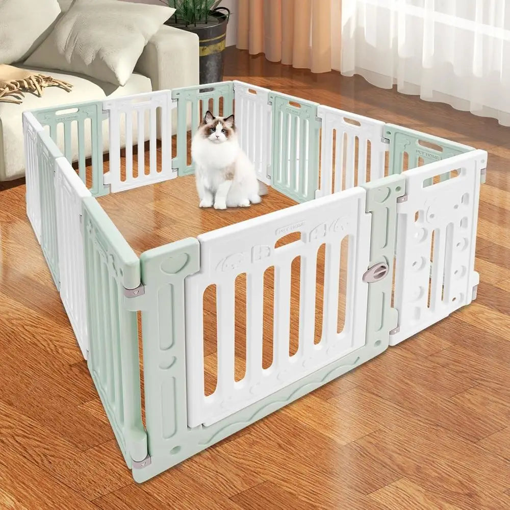 Foldable 12 Panel HDPE Dog Playpen For Pets And Puppies
