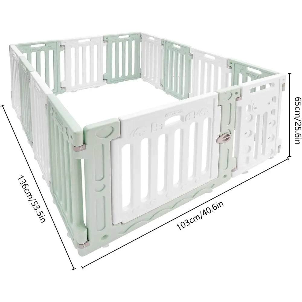 Foldable 12 Panel HDPE Dog Playpen For Pets And Puppies