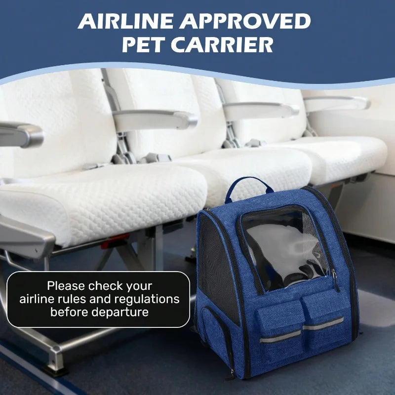 2 In 1 Rolling Pet Carrier With Telescoping Handle