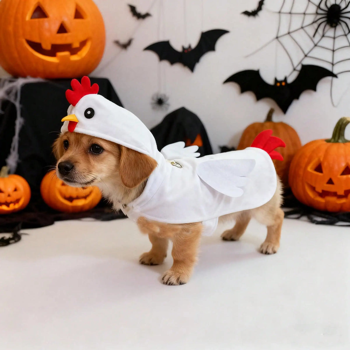 Dog Chicken Halloween Costume for Pet Party and Cosplay