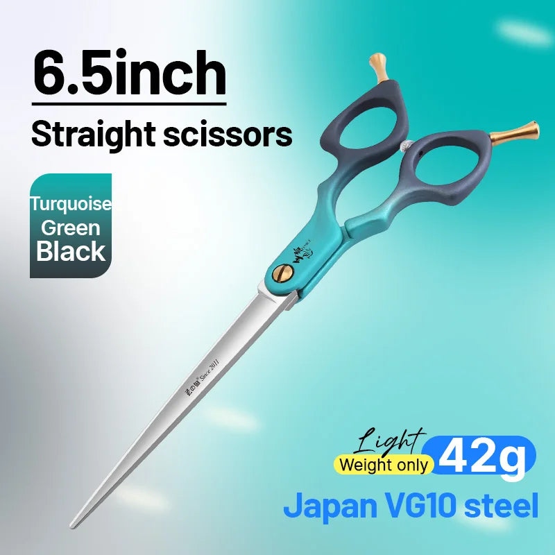 Fenice VG10 Steel Curved Dog Grooming Shears for Professional Cutting