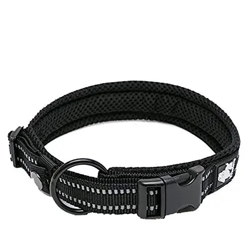 TrueLove Pet Collar Nylon Adjustable Padded Reflective Heavy Duty Luxury