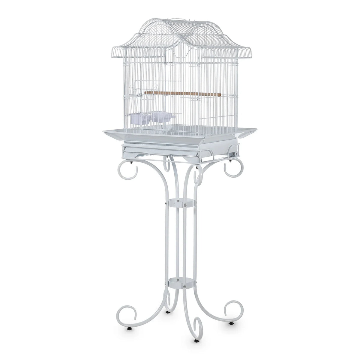 HiMISS Heavy Duty Wrought Iron Bird Cage With Stand