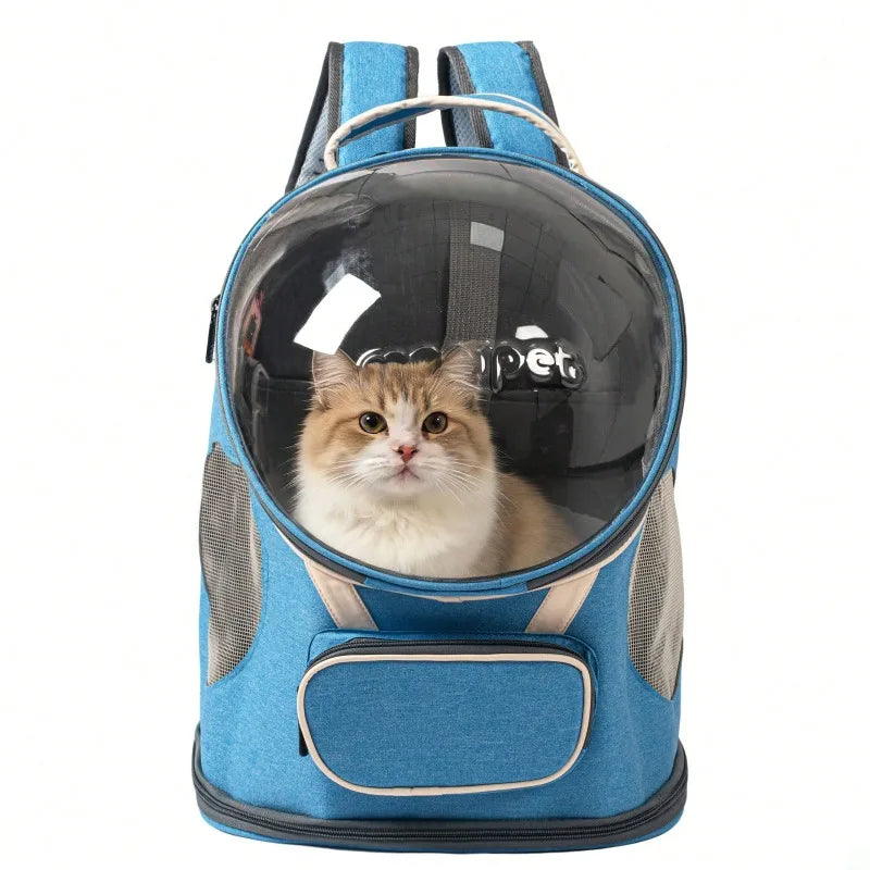 Foldable Breathable Pet Backpack Carrier For Cats And Dogs