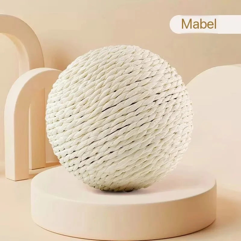 Large Sisal Cat Ball Toy Interactive Scratcher And Teeth Cleaner
