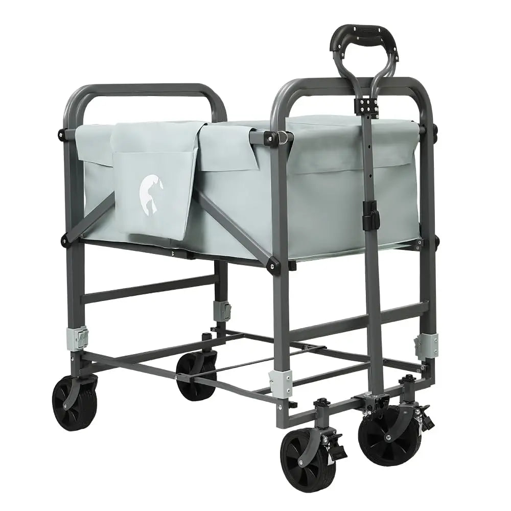 Adjustable Elevated Dog Bathtub With Wheels, Foldable Pet Washing Station