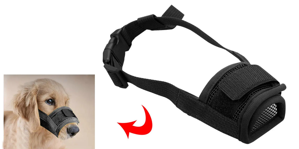 Adjustable Pet Dog Mouth Muzzle For Grooming Anti Chewing
