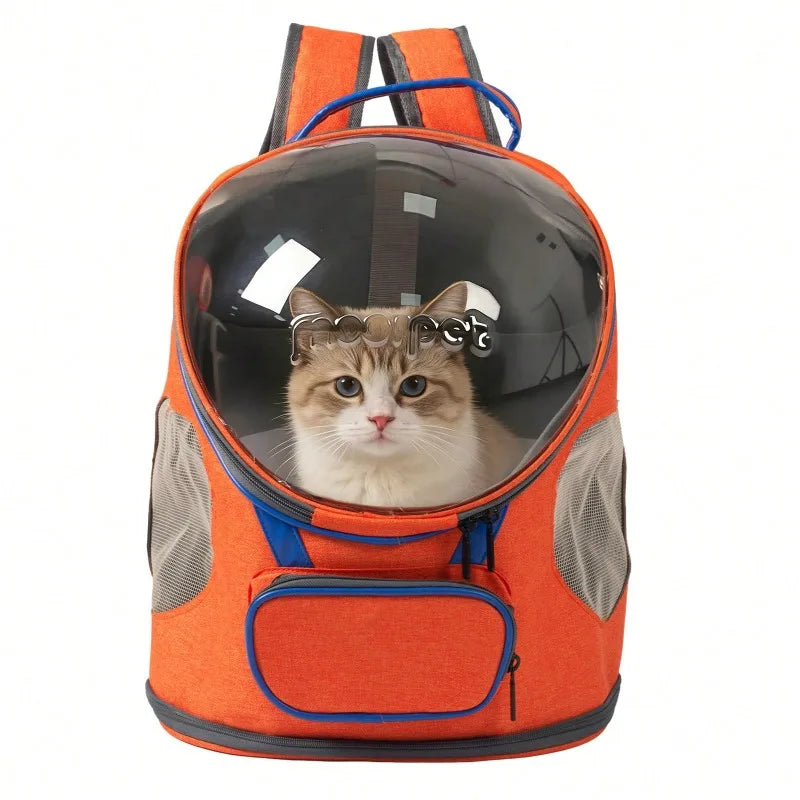 Foldable Breathable Pet Backpack Carrier For Cats And Dogs