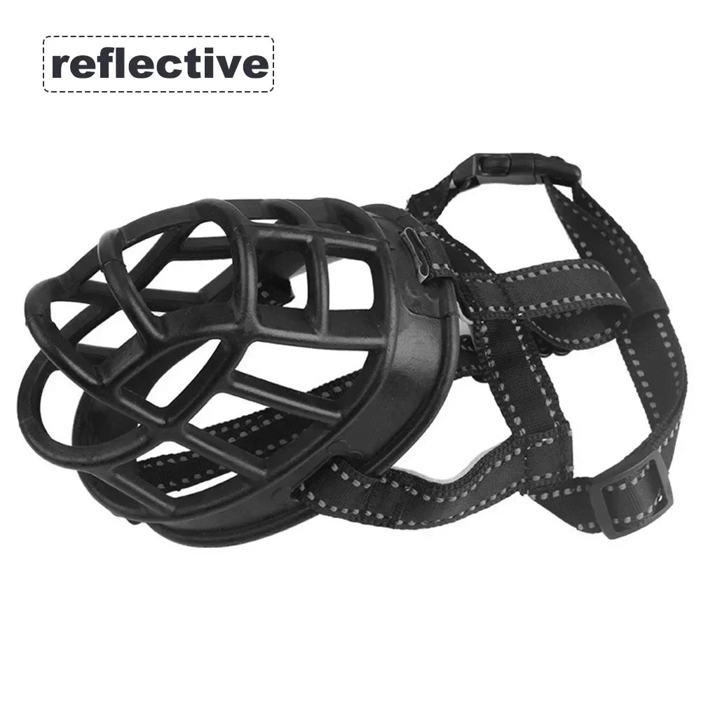 Breathable Soft Silicone Basket Dog Muzzle With Secure Buckle