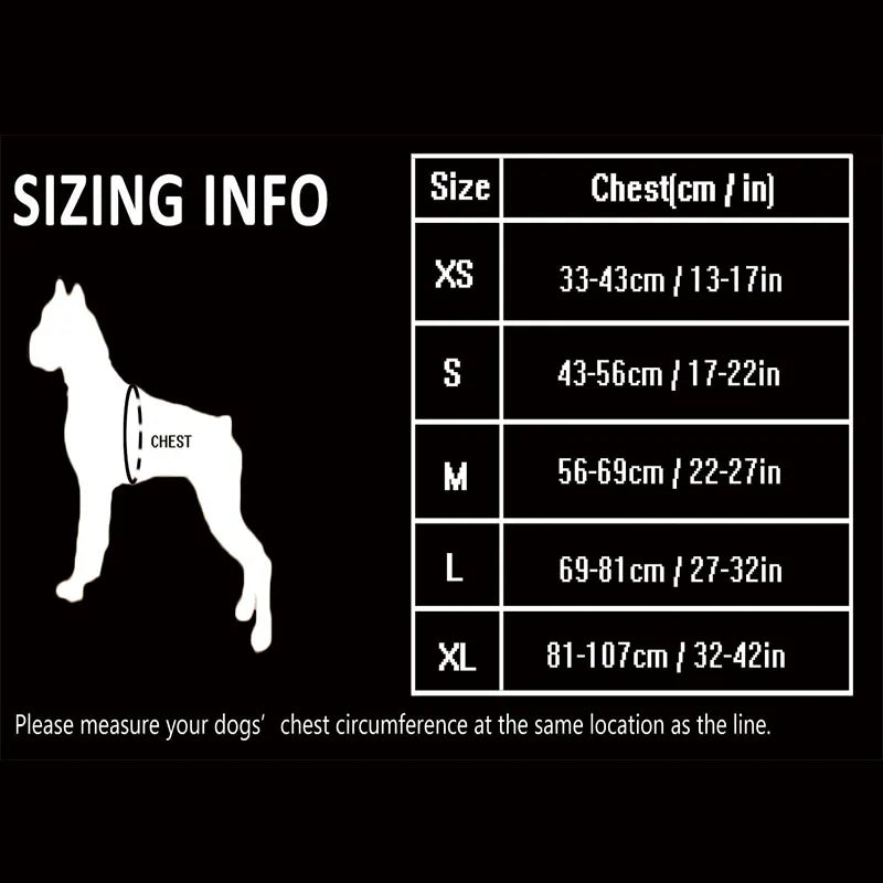Winhyepet Reflective Dog Training Vest With Nylon Padding