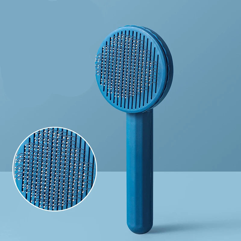 Self Cleaning Pet Hair Removal Comb For Cats And Dogs