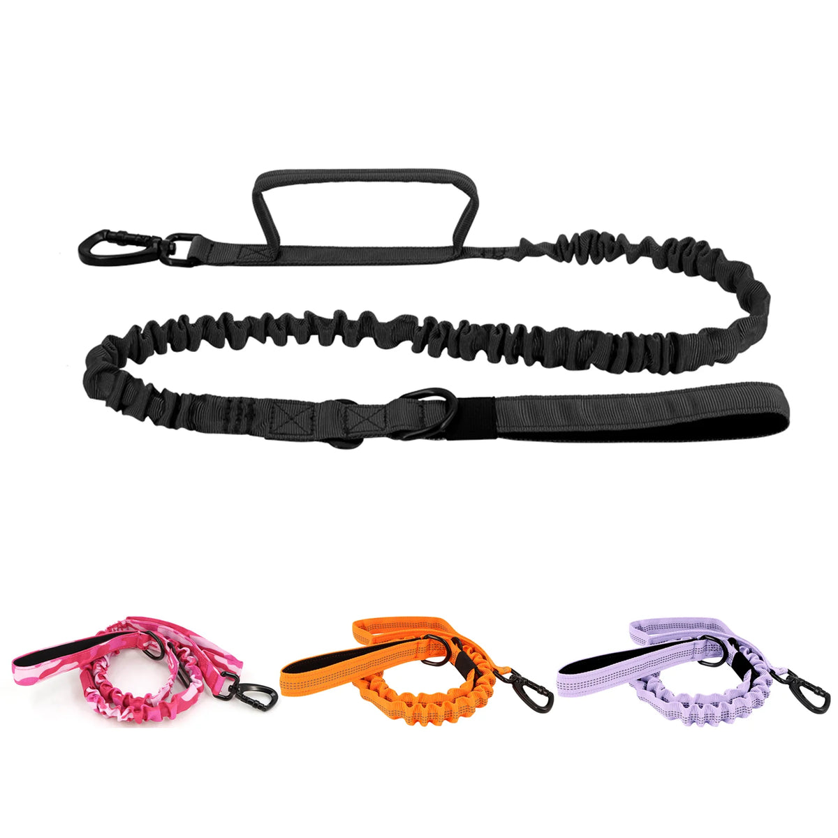 Petra vel Adjustable Dual Handle Quick Release Nylon Dog Leash