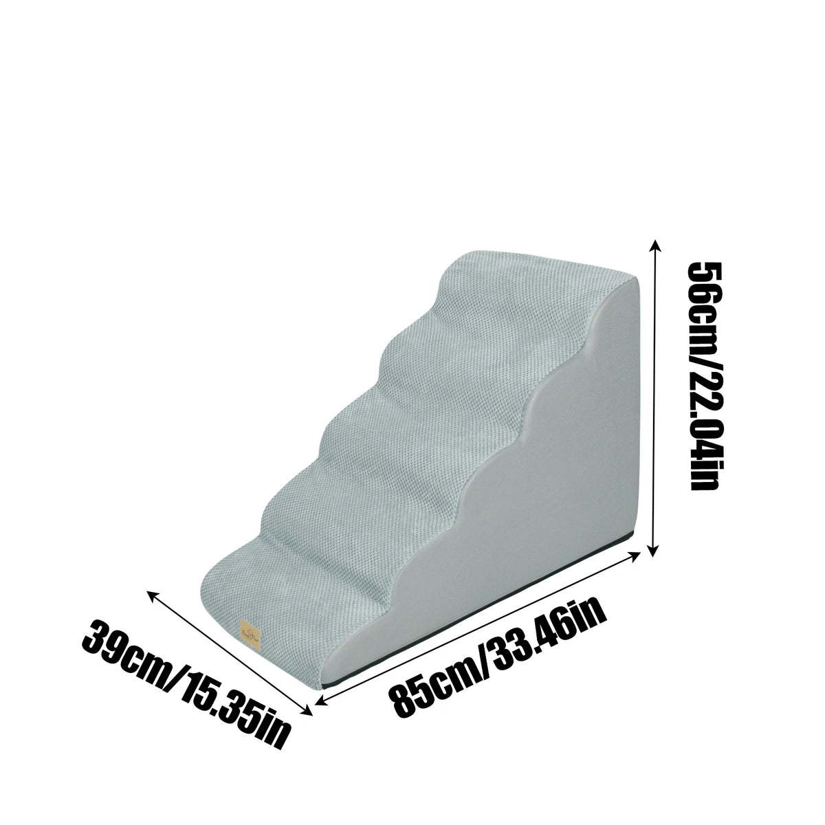 Portable Pet Stairs Featuring Removable Non Slip Cover