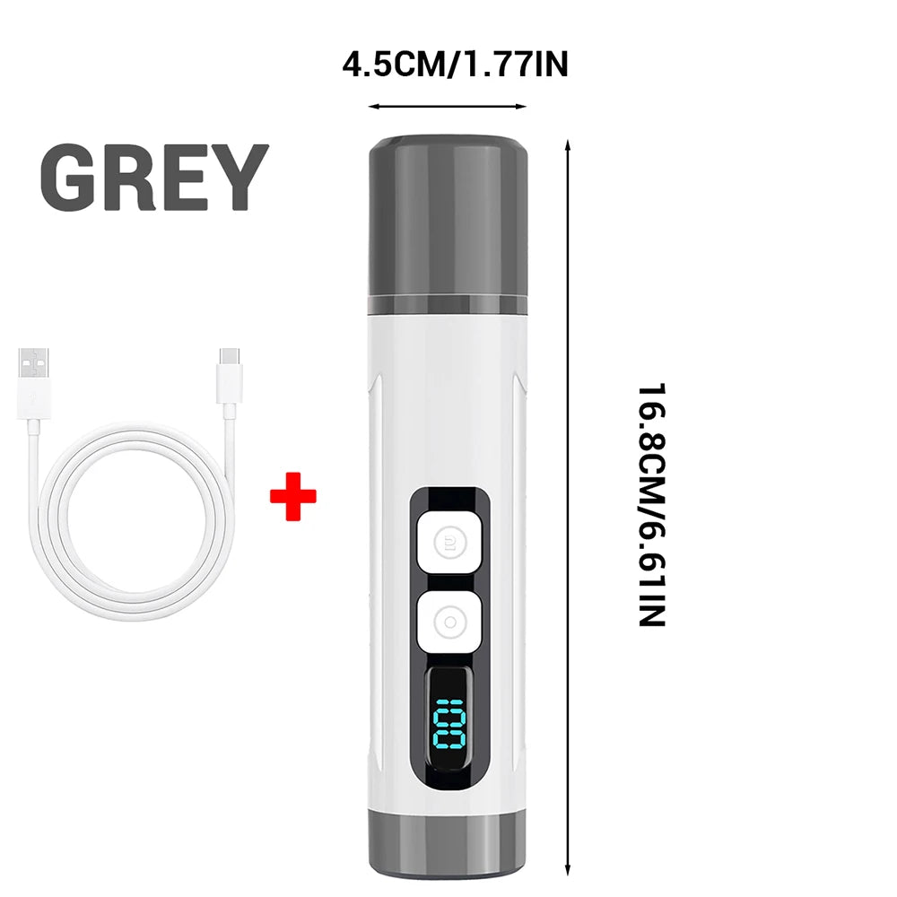 Electric Pet Nail Grinder With 3 Speed Settings LED Light
