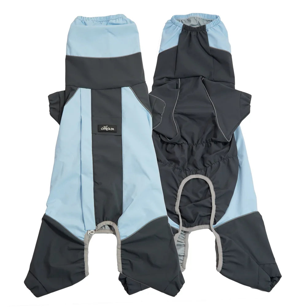 Waterproof Full Body Raincoat for Corgis and Short Leg Dogs