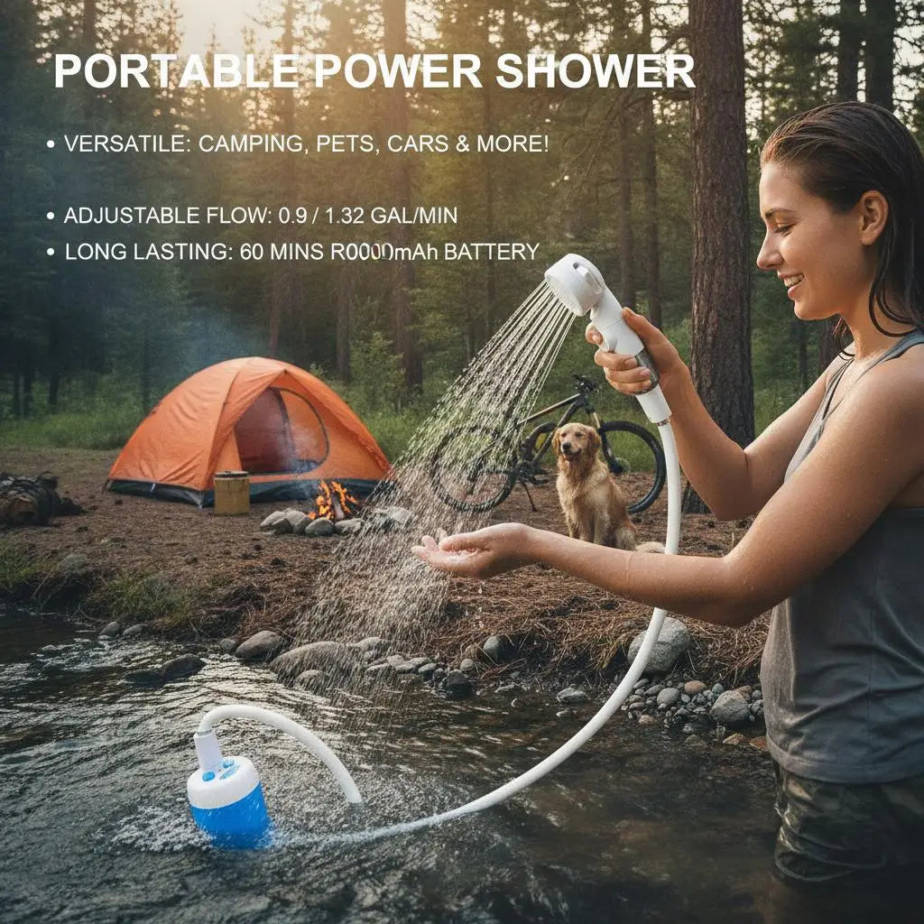 Portable Rechargeable Pet Shower Sprayer For Dogs And Cats