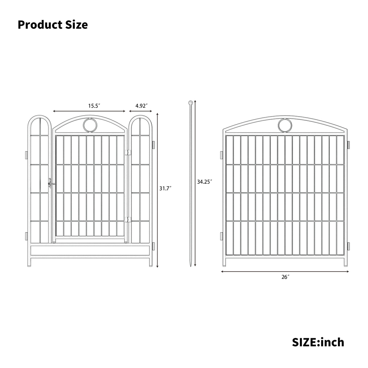 Heavy Duty Foldable Metal Dog Playpen For Indoor Outdoor Use