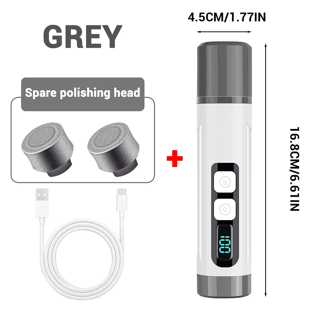 Electric Pet Nail Grinder With 3 Speed Settings LED Light