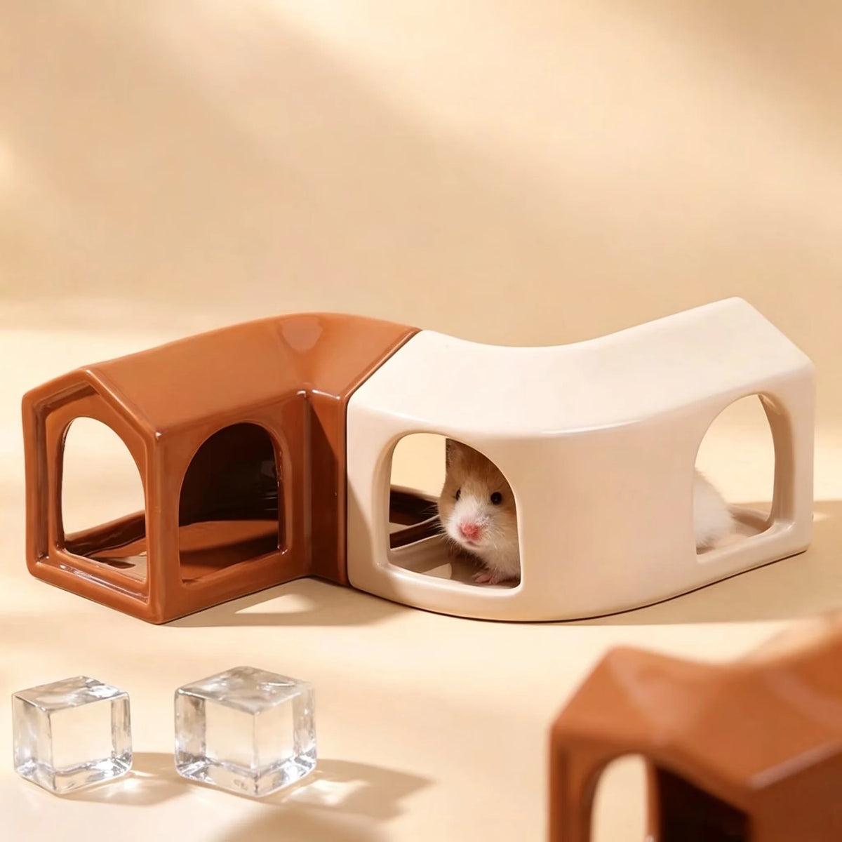 Ceramic Small Pet House For Hamsters Rabbits And Chinchillas
