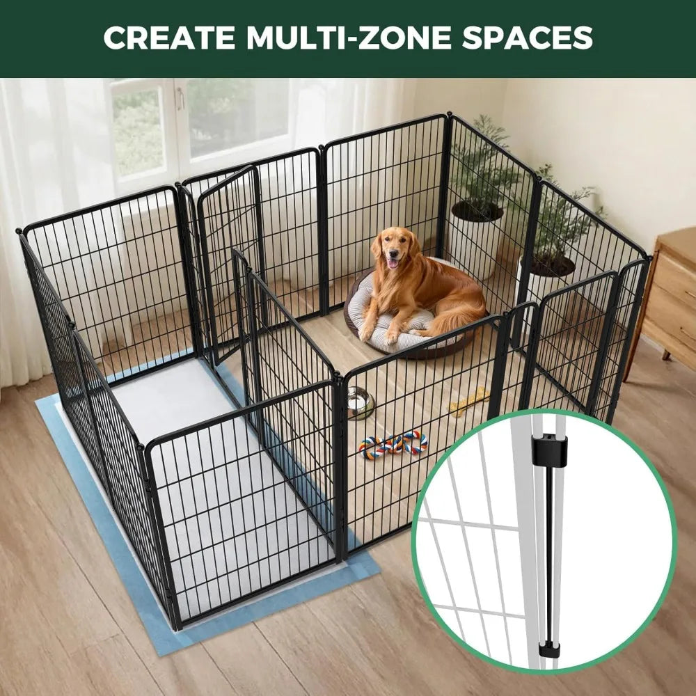 Indoor Dog Playpen With Connectors For Safe Stress Free Play