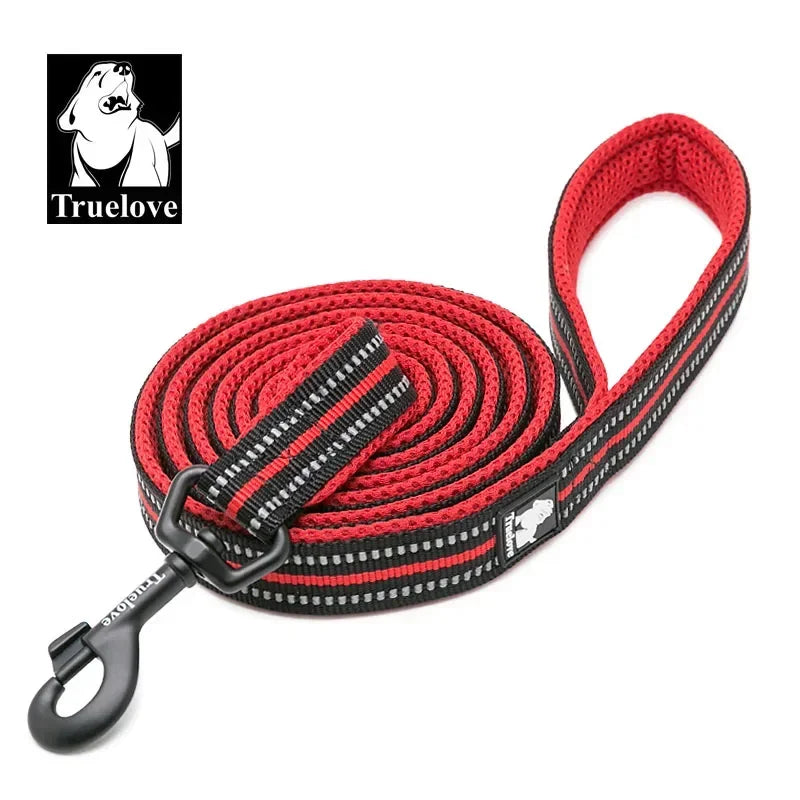 Truelove Soft Padded Reflective Nylon Mesh Dog Leash