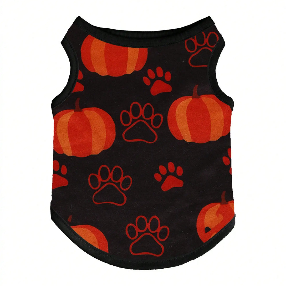 Funny Pumpkin Print Dog Shirt Holiday Festival Party Costume Apparel