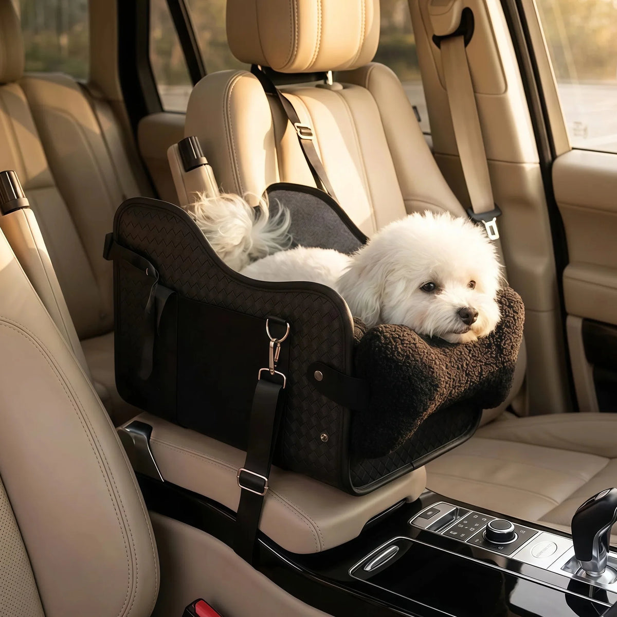 Pet Car Booster Seat For Small Dogs With Safety Leash
