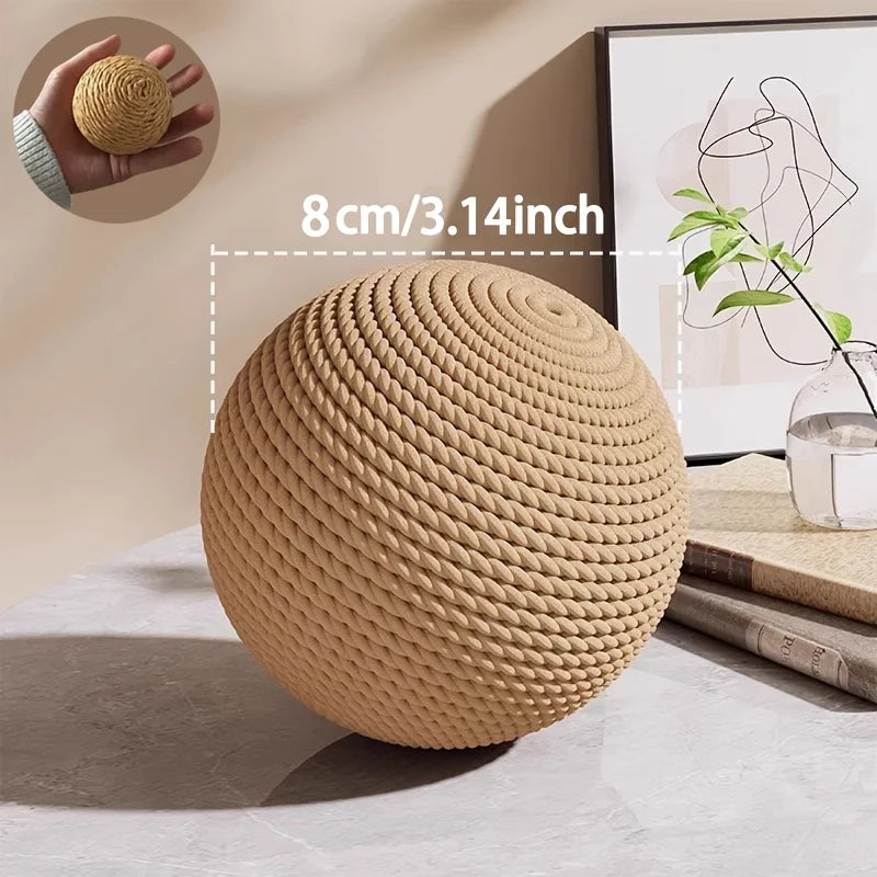 Large Sisal Cat Ball Toy Interactive Scratcher And Teeth Cleaner
