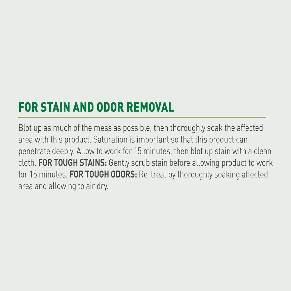 Advanced Enzymatic Formula For Removing Cat Urine Stains