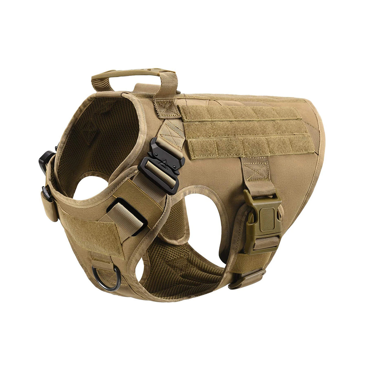 Petavel Tactical Dog Harness With Molle Pockets For Training