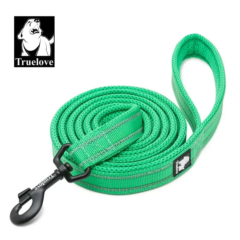 Truelove Soft Padded Reflective Nylon Mesh Dog Leash