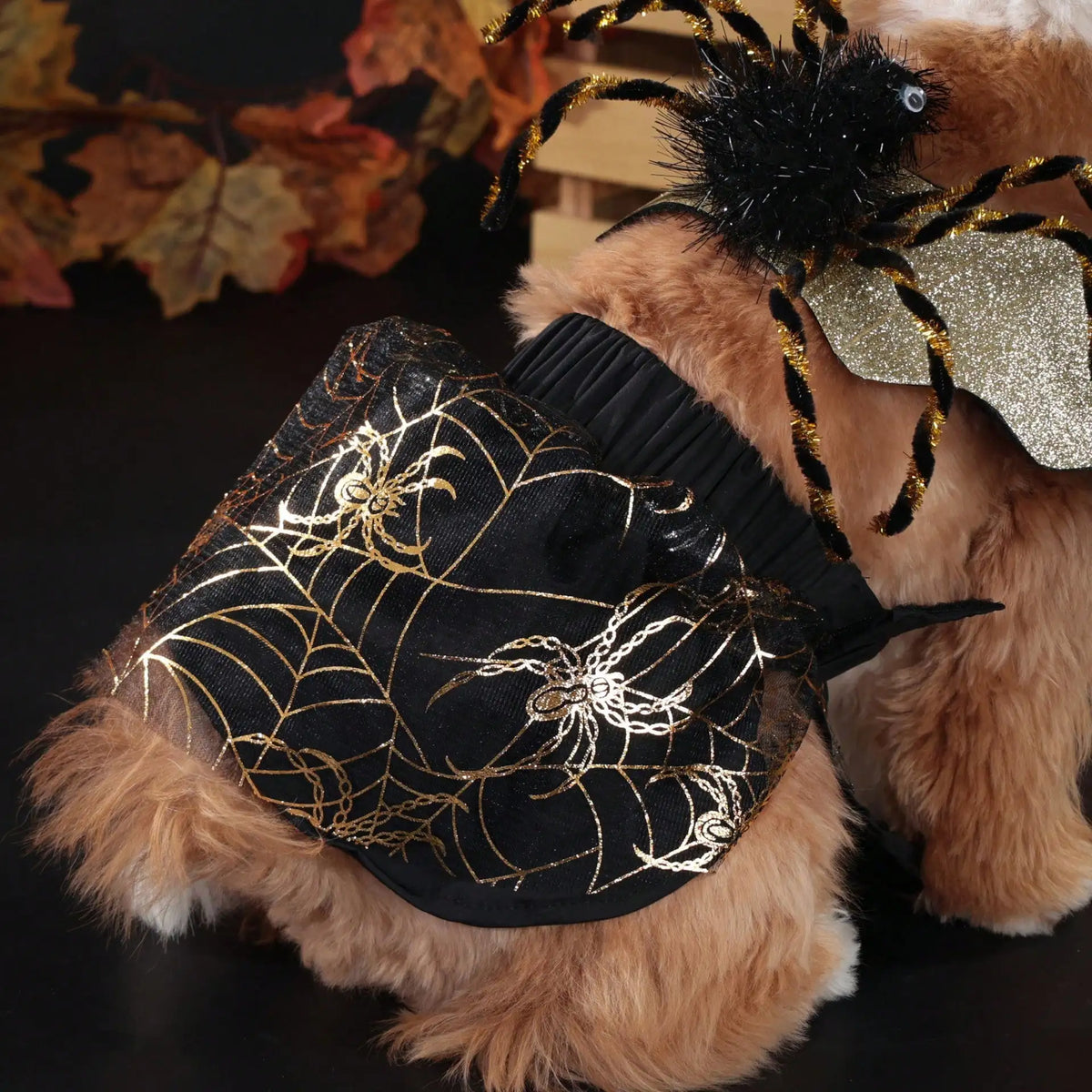 Adjustable Halloween Spider Costume for Dogs Funny Cosplay Party Outfit