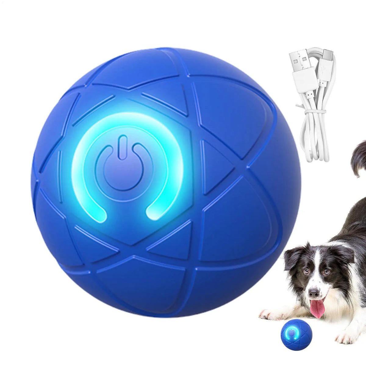 Interactive Self Moving Dog Ball Toy For Aggressive Chewers