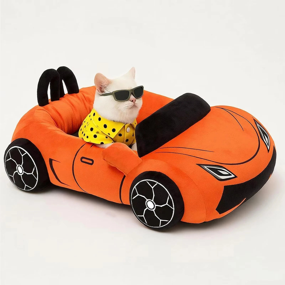 CWV Supercar Design Soft Coral Fleece Pet Sleeping Bed
