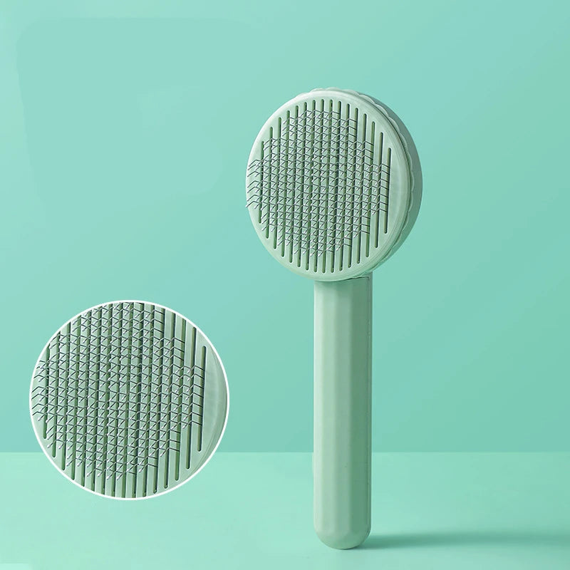 Self Cleaning Pet Hair Removal Comb For Cats And Dogs