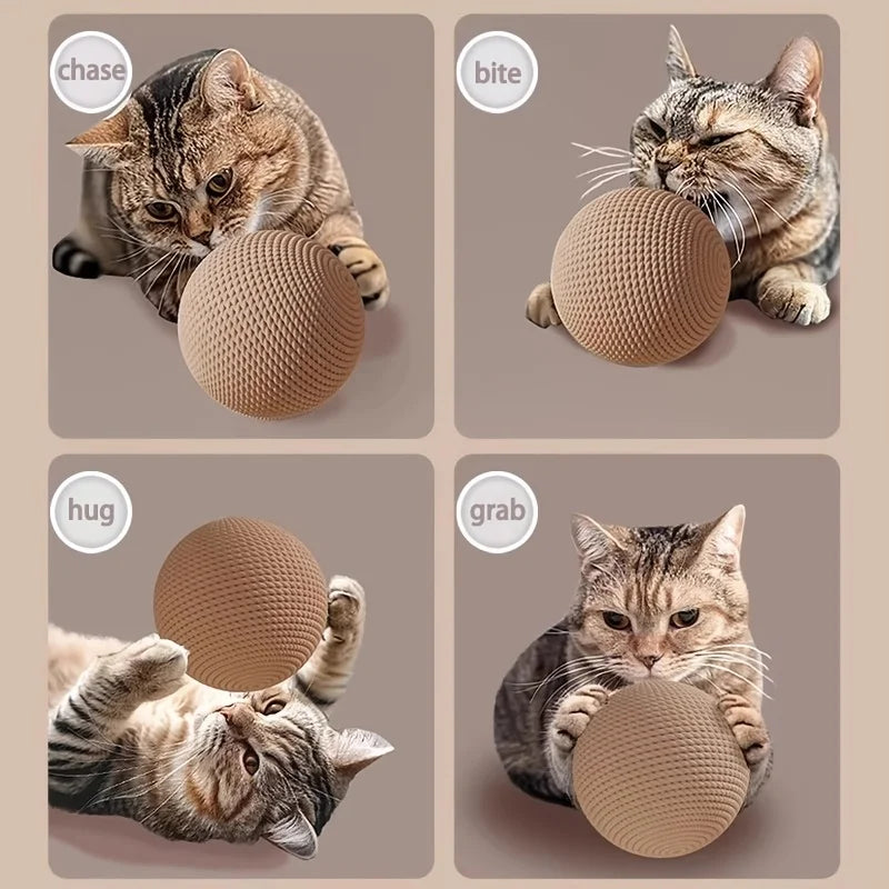 Large Sisal Cat Ball Toy Interactive Scratcher And Teeth Cleaner