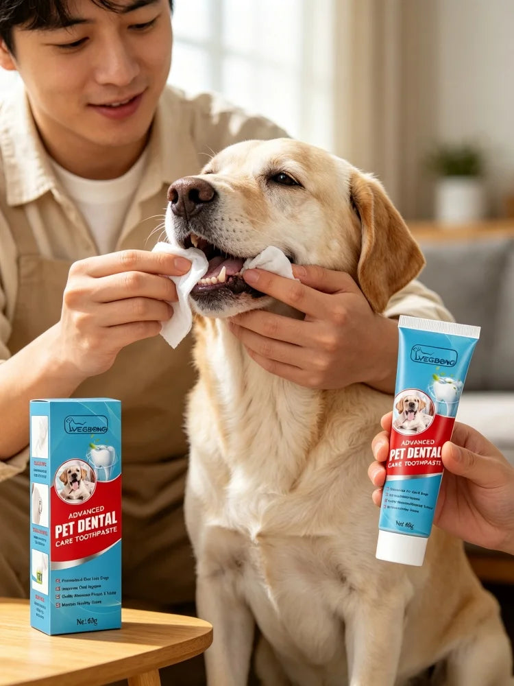 YEGBONG Pet Toothpaste For Dogs Cats Fresh Breath Oral Care