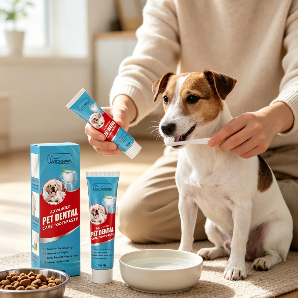 YEGBONG Pet Toothpaste For Dogs Cats Fresh Breath Oral Care