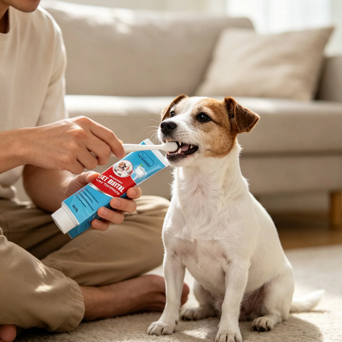YEGBONG Pet Toothpaste For Dogs Cats Fresh Breath Oral Care
