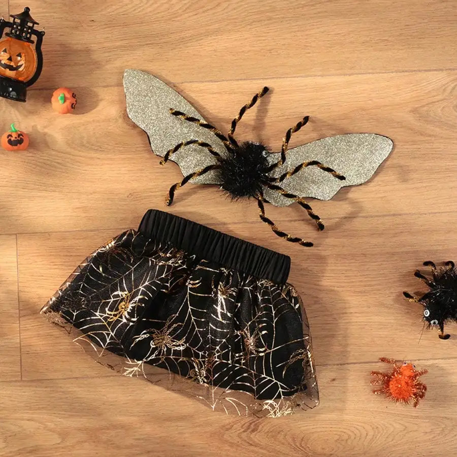 Adjustable Halloween Spider Costume for Dogs Funny Cosplay Party Outfit