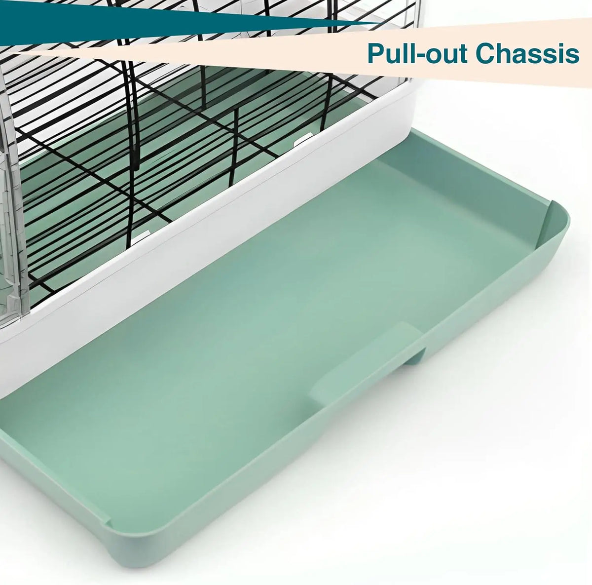 HiMISS Compact Metal Bird Travel Cage For Small Birds