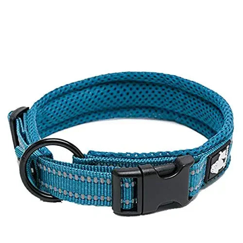 TrueLove Pet Collar Nylon Adjustable Padded Reflective Heavy Duty Luxury