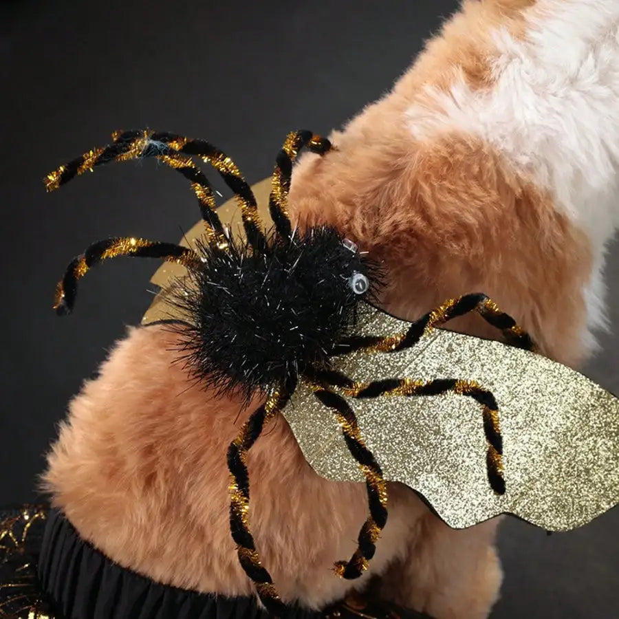 Adjustable Halloween Spider Costume for Dogs Funny Cosplay Party Outfit