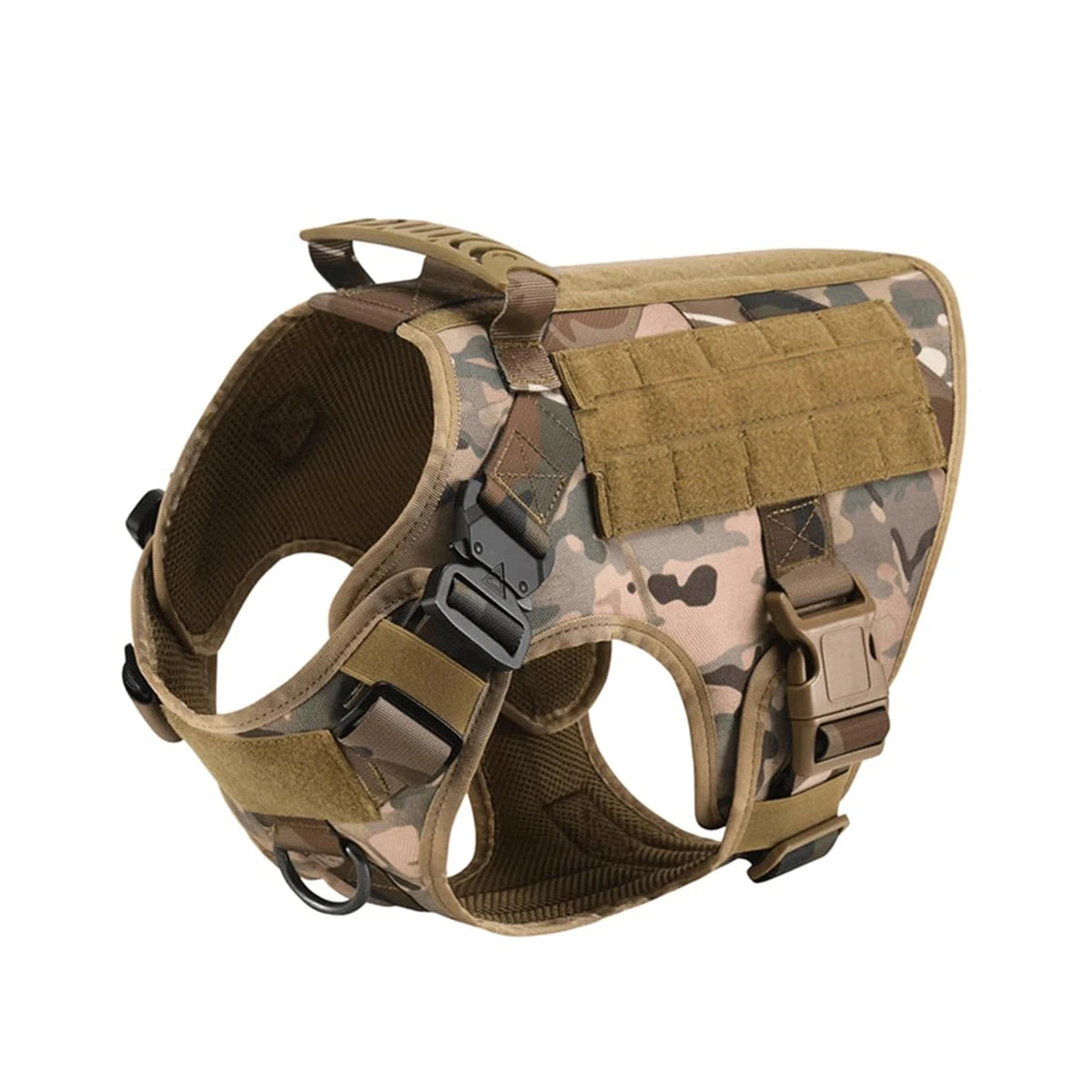Petavel Tactical Dog Harness With Molle Pockets For Training