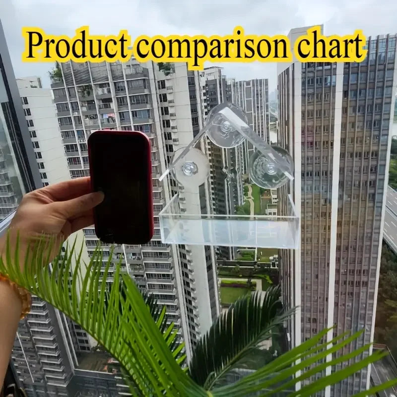 Outdoor Window Bird Feeder House With Strong Suction Cups