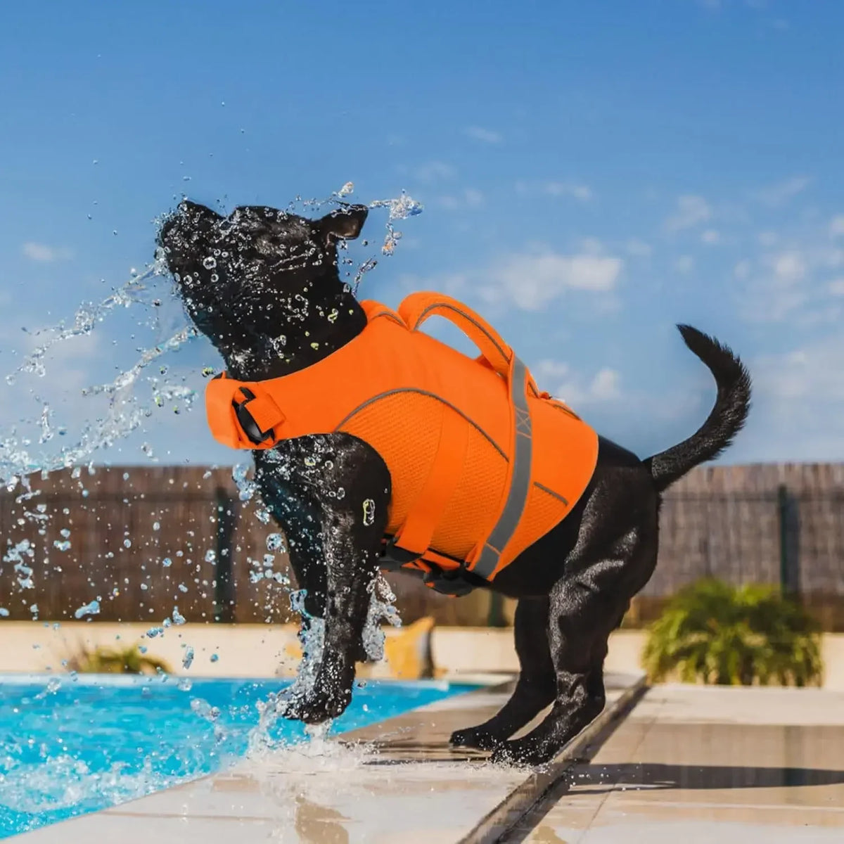 Bxx High Buoyancy Mesh Dog Life Jacket With Rescue Handle