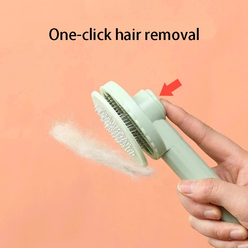 Self Cleaning Pet Hair Removal Comb For Cats And Dogs