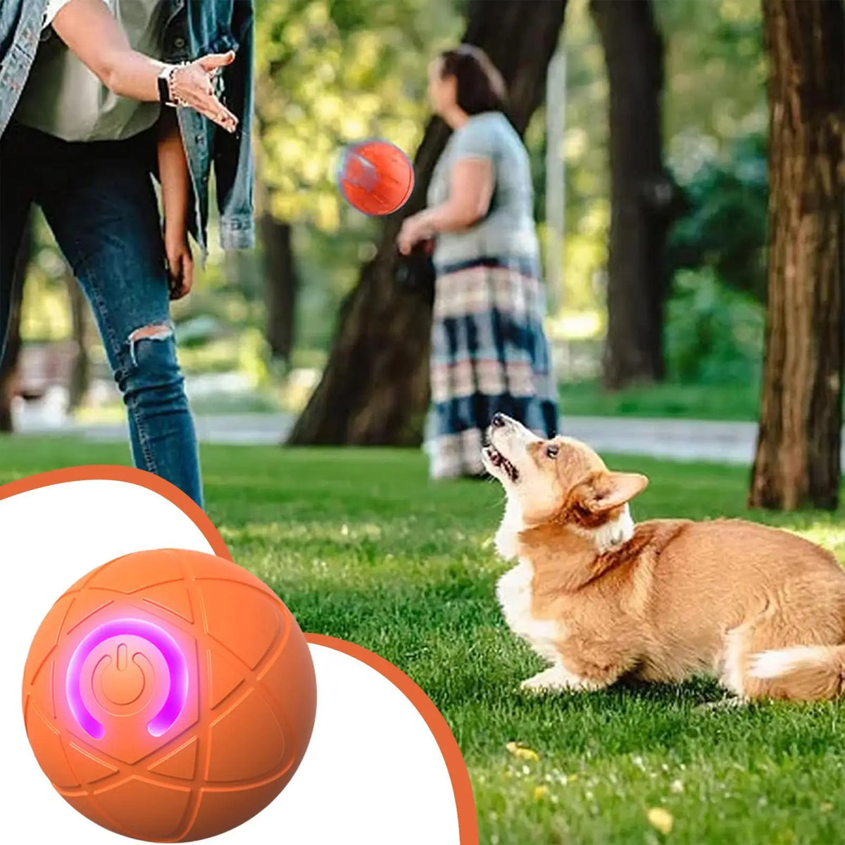 Interactive Self Moving Dog Ball Toy For Aggressive Chewers