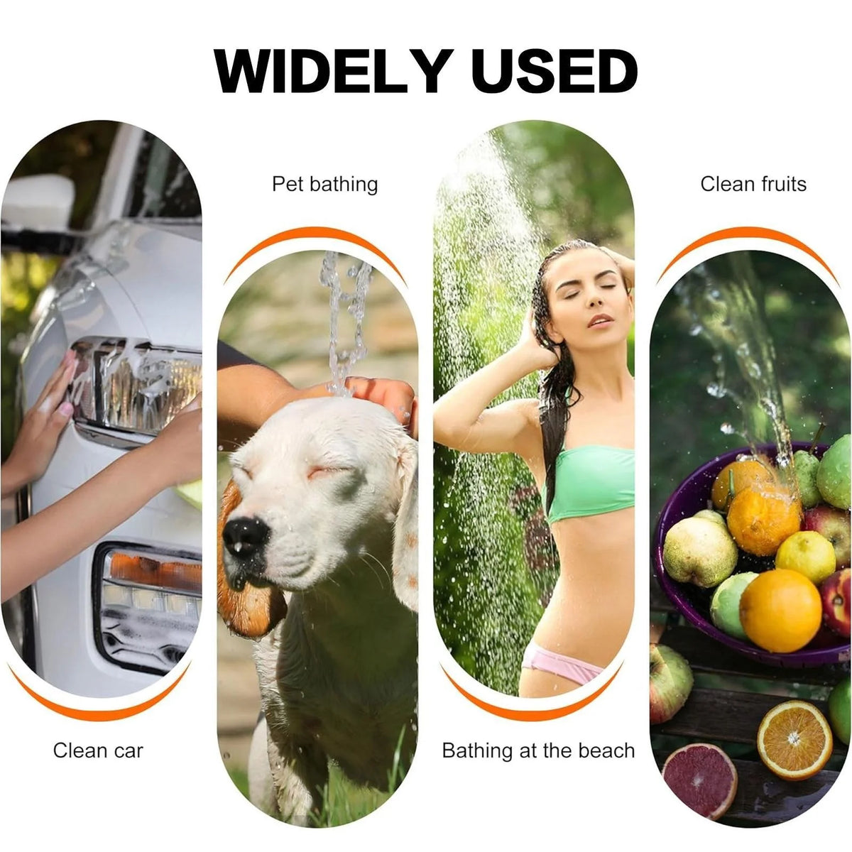 Portable Rechargeable Pet Shower Sprayer For Dogs And Cats